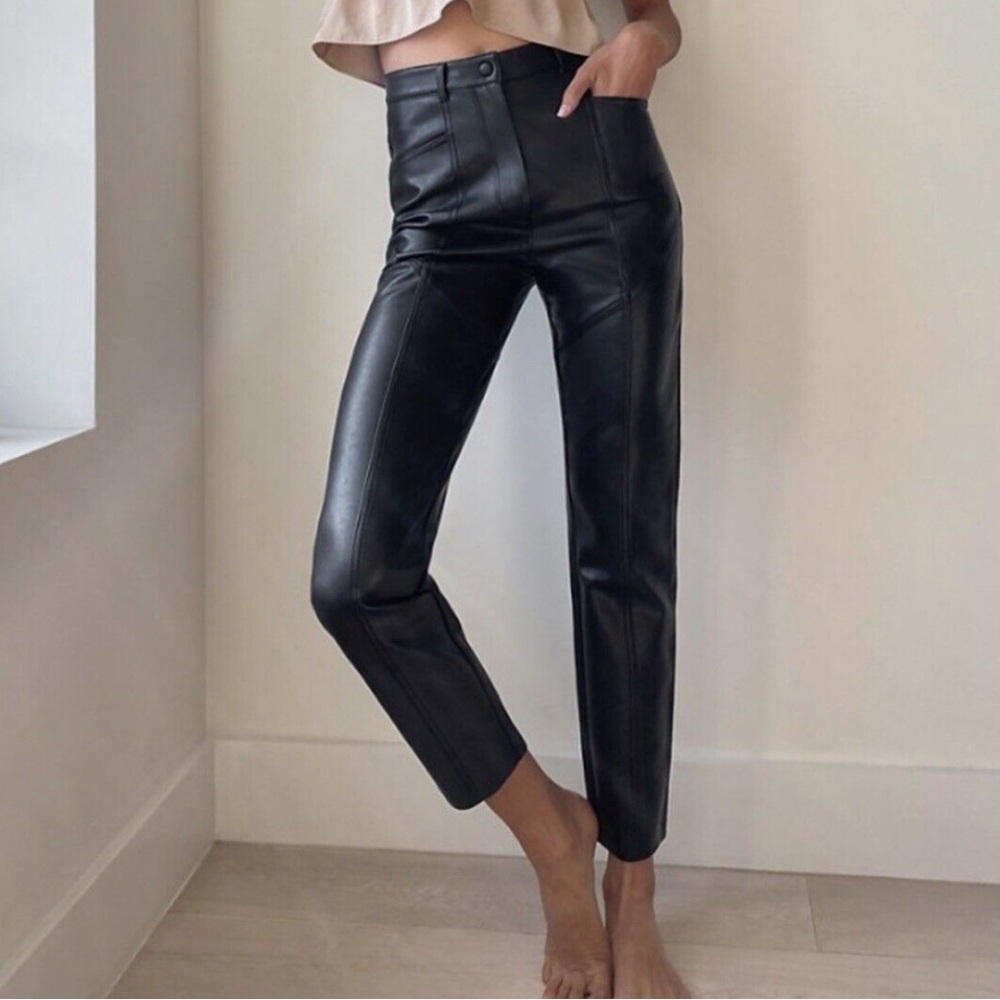 Wilfred Black Straight Leg Pants